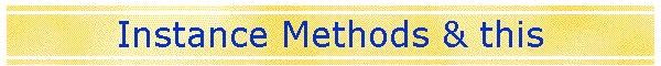 Instance Methods & this