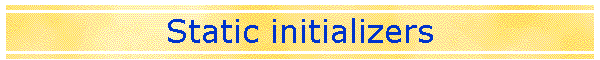 Static initializers