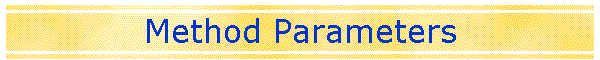 Method Parameters