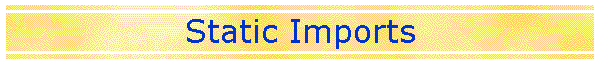 Static Imports