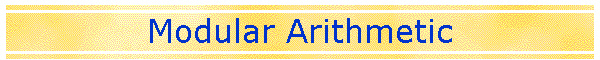 Modular Arithmetic