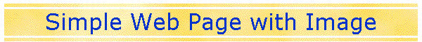 Simple Web Page with Image