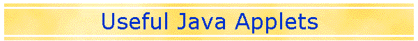 Useful Java Applets