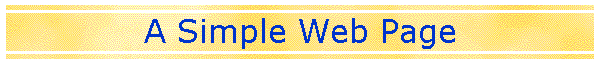 A Simple Web Page