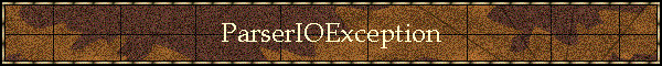 ParserIOException
