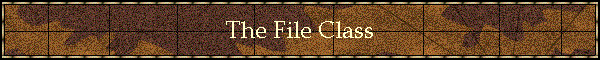 The File Class