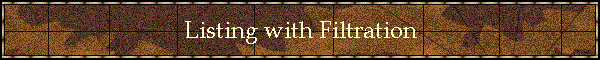 Listing with Filtration