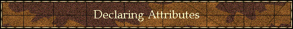 Declaring Attributes