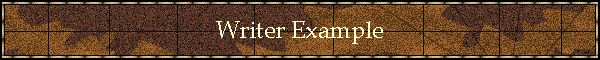 Writer Example