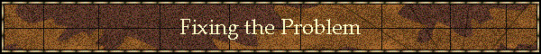Fixing the Problem