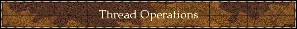 Thread Operations