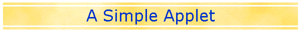 A Simple Applet