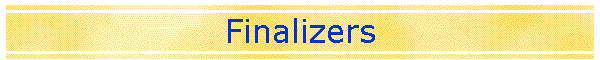 Finalizers