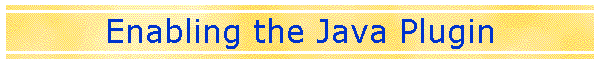 Enabling the Java Plugin