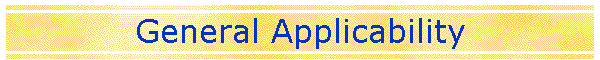 General Applicability