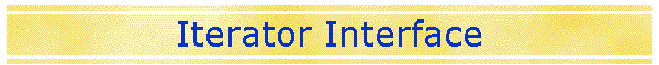 Iterator Interface