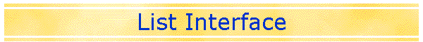 List Interface