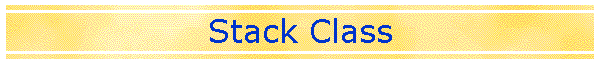 Stack Class