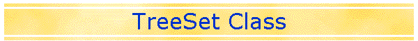 TreeSet Class