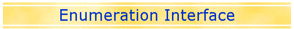 Enumeration Interface