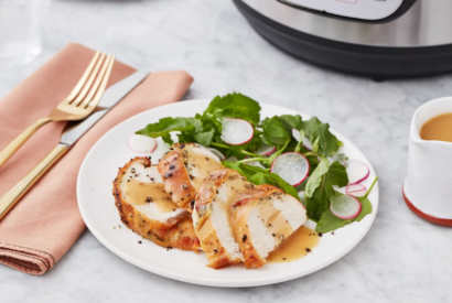 Thumbnail for Instant Pot Herbed Turkey Breast with Gravy