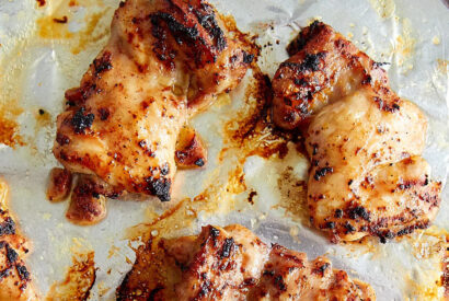 Thumbnail for Broiled Boneless Marinated Chicken Pieces
