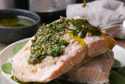 Thumbnail for Slow Cooker Salmon with Fresh Herb Salsa