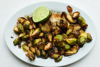 Thumbnail for Air Fryer Brussels Sprouts with Garlic, Balsamic, and Soy