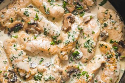 Thumbnail for Creamy Herb Mushroom Chicken