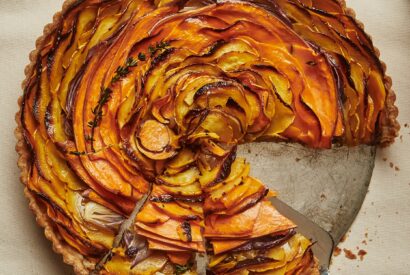 Thumbnail for Squash and Caramelized Onion Tart