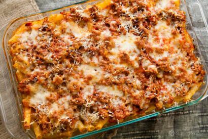 Thumbnail for Ziti Casserole with Home-made Meat Sauce