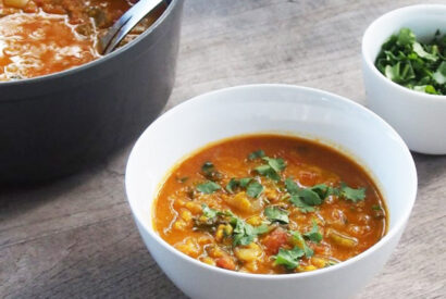 Thumbnail for Spiced Tomato, Lentil & Chickpea Soup