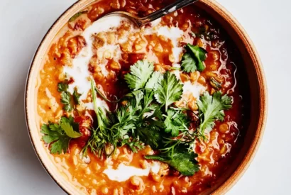 Thumbnail for Curried Lentil, Tomato, and Coconut Soup