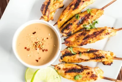 Thumbnail for Chicken Satay Sticks with Peanut Sauce