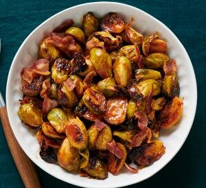 Thumbnail for Maple-Dijon Roasted Brussels Sprouts With Bacon