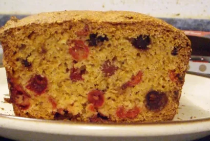 Thumbnail for Cranberry Orange Bread with Golden Raisins