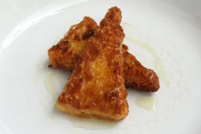 Thumbnail for Almond-crusted Fried Goat Cheese With Honey