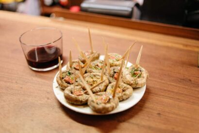 Thumbnail for Spanish Chorizo Stuffed Mushrooms (Champiñones Al Ajillo Con Chorizo)