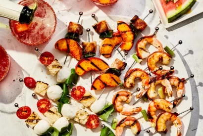 Thumbnail for Pork Belly, Shrimp, and Pickled Tomato Pintxos