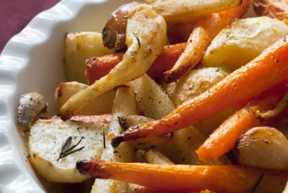 Thumbnail for Charred Winter Vegetables with Roasted Garlic Vinaigrette