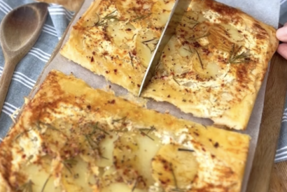 Thumbnail for Upside Down Cheesy Potato Pie