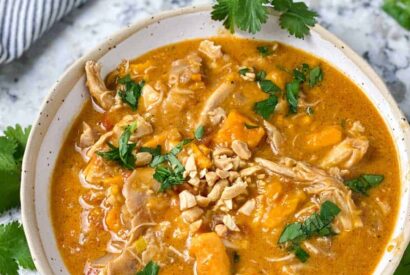 Thumbnail for West African Peanut Stew with Chicken and Sweet Potatoes