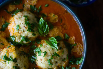 Thumbnail for Roasted Tomato Soup with Ricotta Matzah Balls