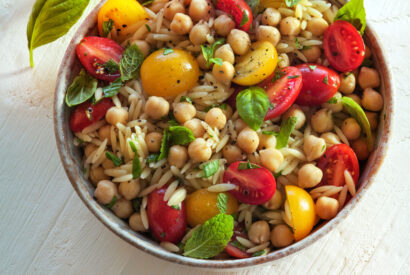 Thumbnail for Orzo & Garbanzo Bean Salad