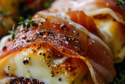 Thumbnail for Prosciutto-Wrapped Brie with Fig and Honey