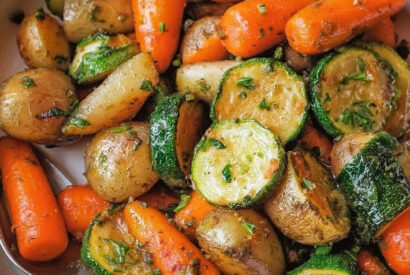 Thumbnail for Garlic Herb Roasted Potatoes, Carrots, and Zucchini