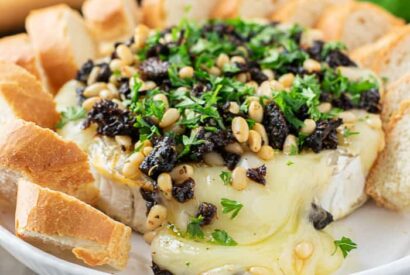 Thumbnail for Baked Brie with Pesto & Sundried Tomatoes