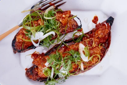 Thumbnail for Gochujang Turkey Sweet Potatoes