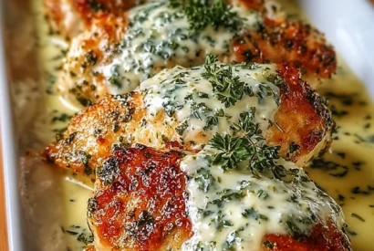 Thumbnail for Creamy Garlic Herb Chicken Bake