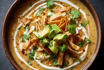 Thumbnail for The Ultimate Creamy Chicken Tortilla Soup Recipe